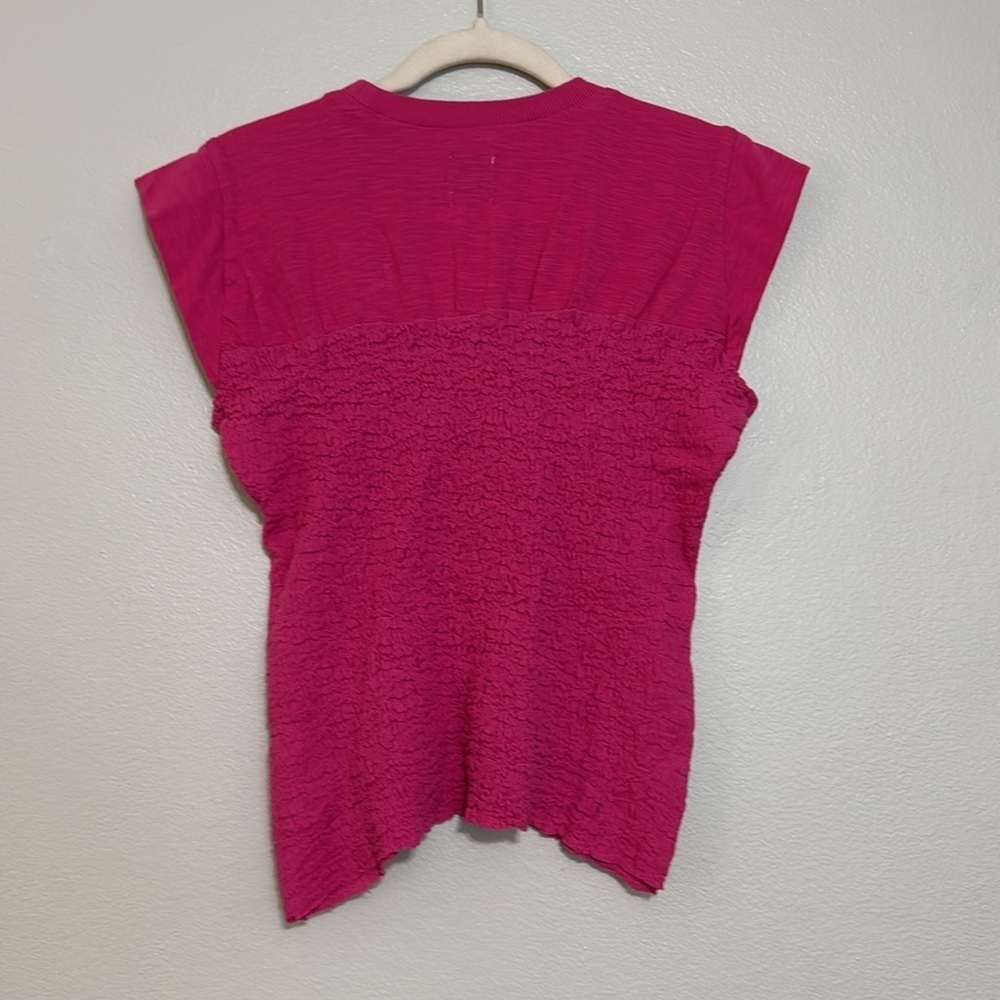 Maeve x Anthropologie Smocked Muscle Top in Pink - Picture 4 of 5